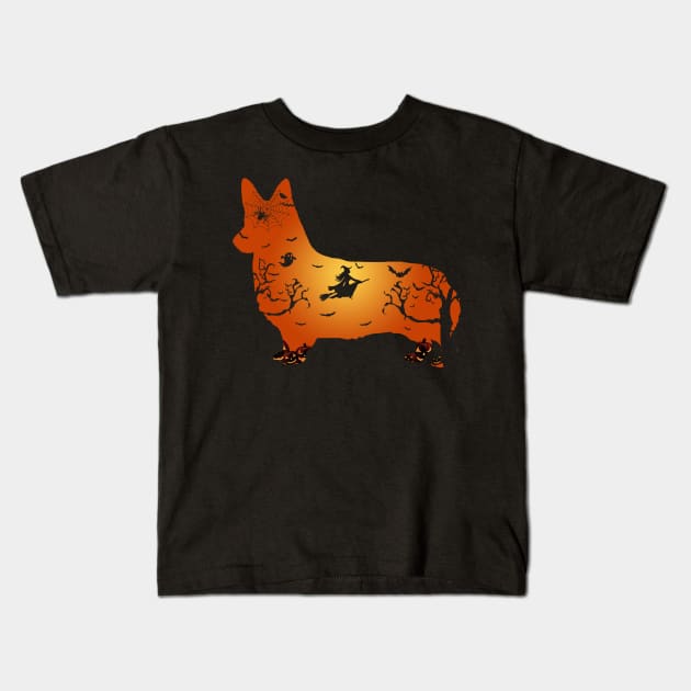 Corgi Halloween Mens Womens Kids T-Shirt by Elliottda